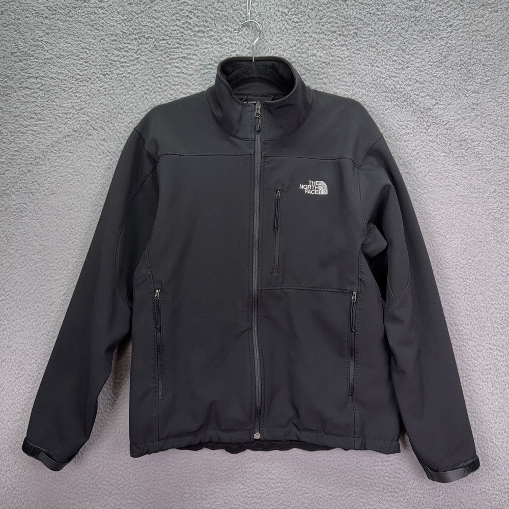 North Face Coat Mens M Black Apex Bionic Jacket Outdoor Hiking Trail Camp Rugged